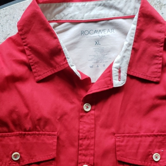 Red button up - Picture 2 of 3